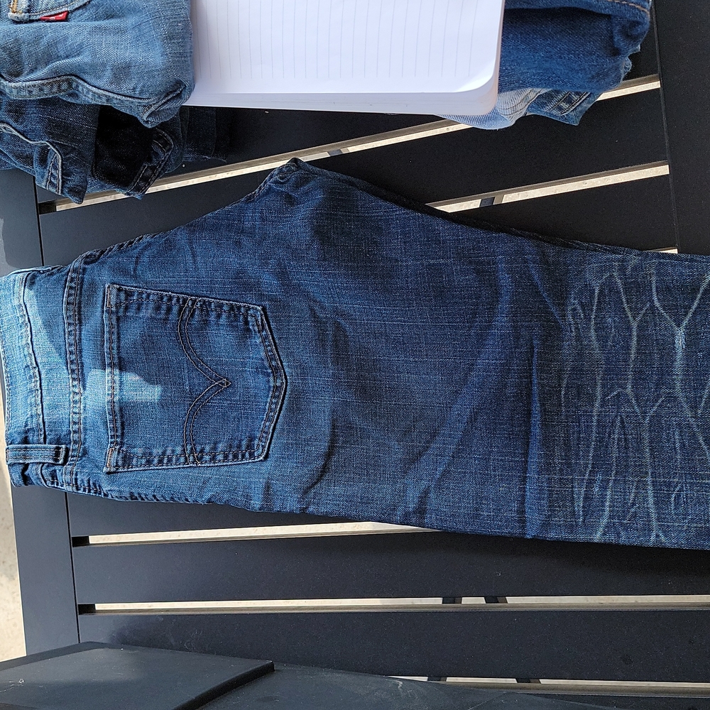 Men's 28x30 Levi 520 Slouch Skinny Blue Jeans